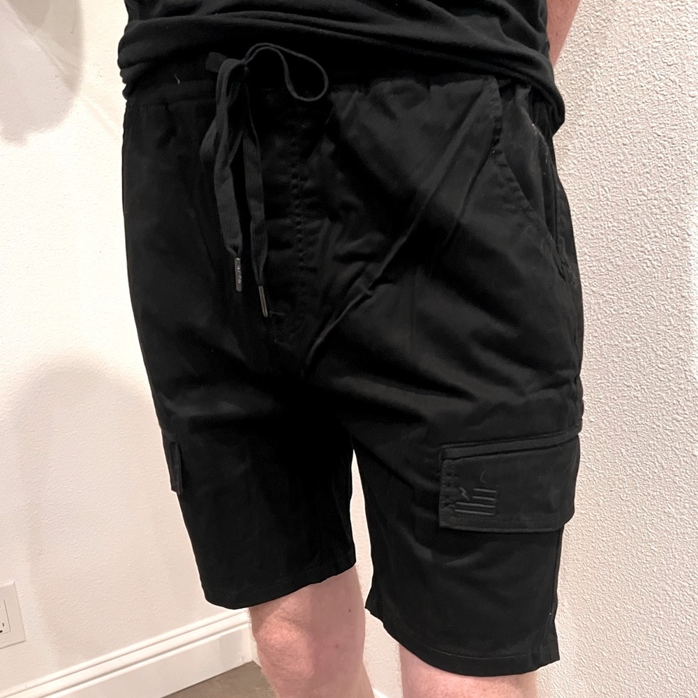Black Cargo Shorts